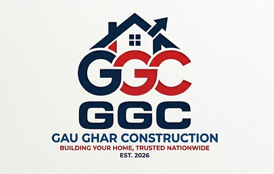 Gau Ghar Construction Logo
